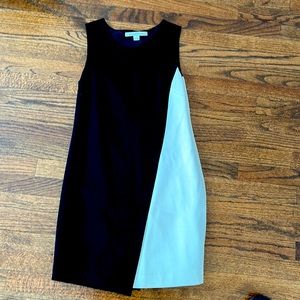 DVF Black and white shift dress “Livvy”